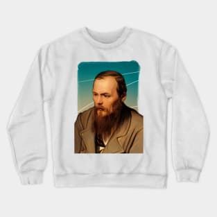 Russian novelist Fyodor Dostoevsky illustration Crewneck Sweatshirt